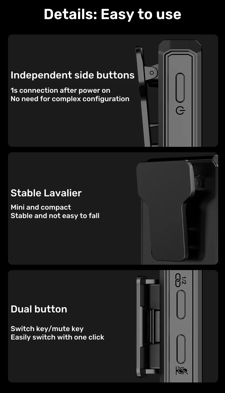 bluetooth collar mic with speaker