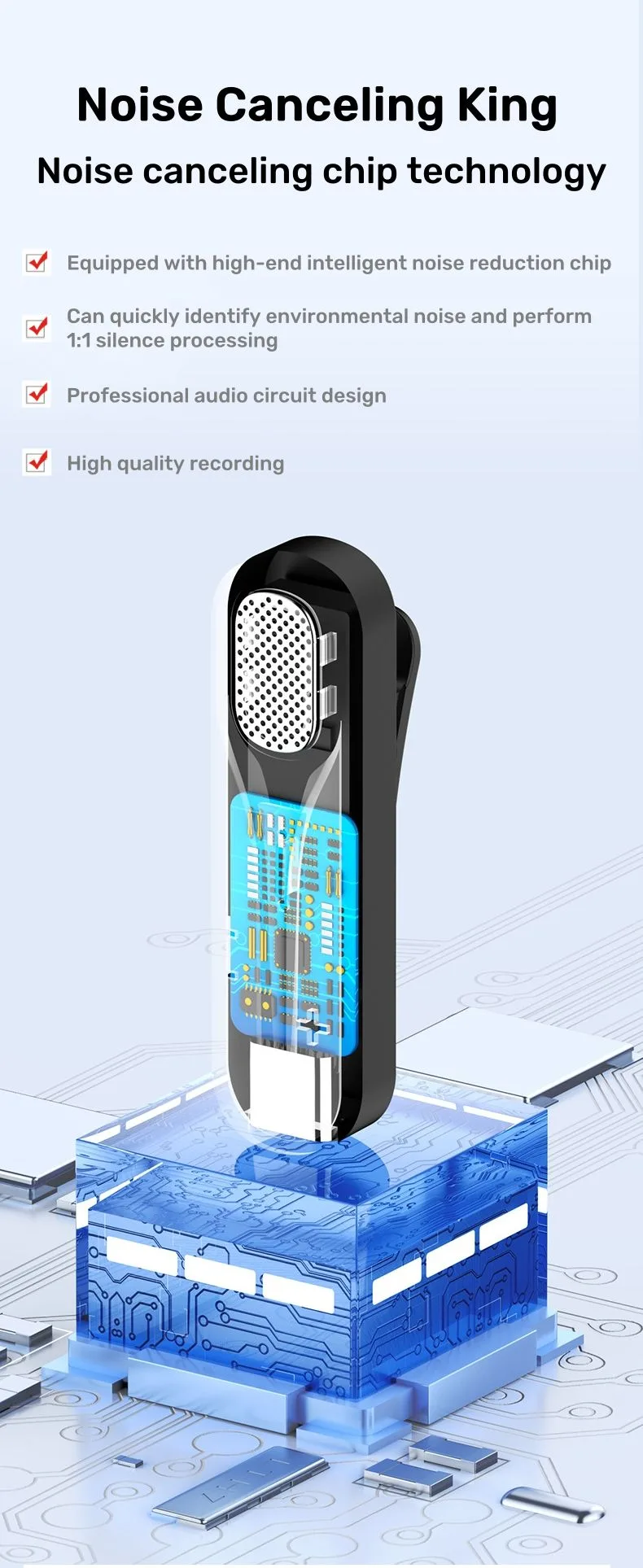 wireless lapel microphone for computer