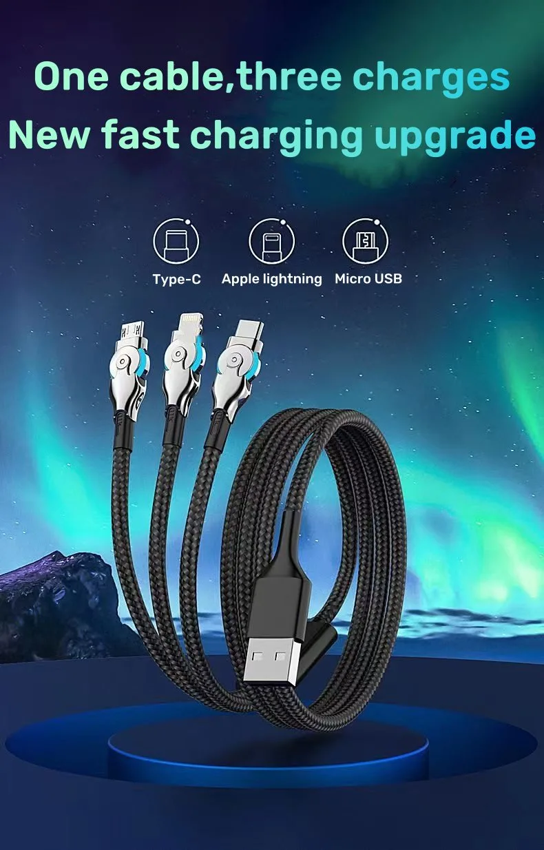 swivel phone charger cord