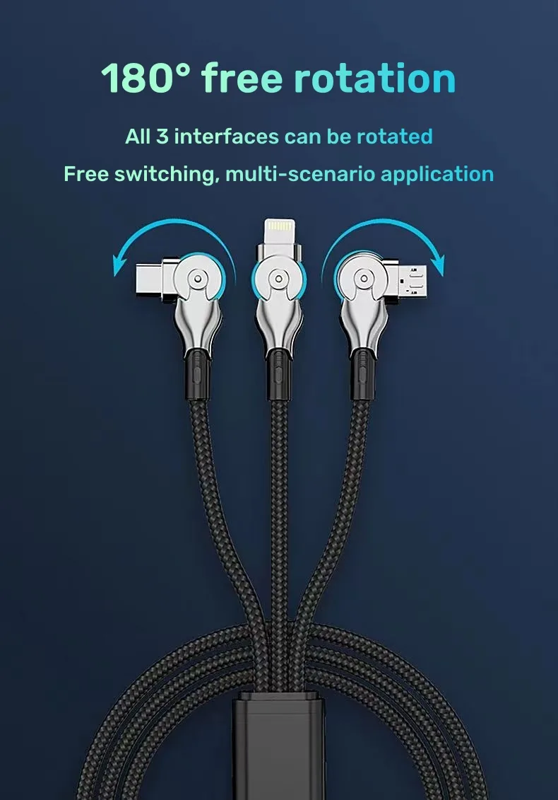iphone swivel charger cord