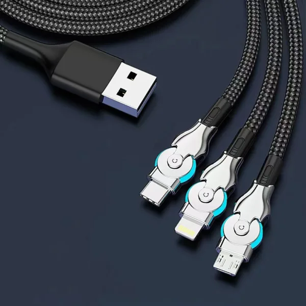 rotating data cable