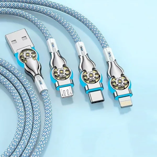 rotating fast charge cable