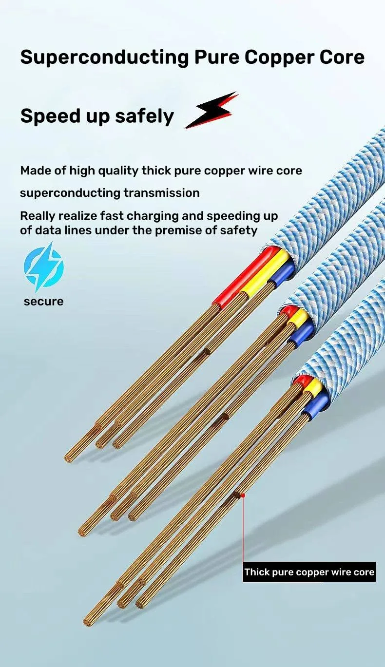 180 rotating fast charge cable