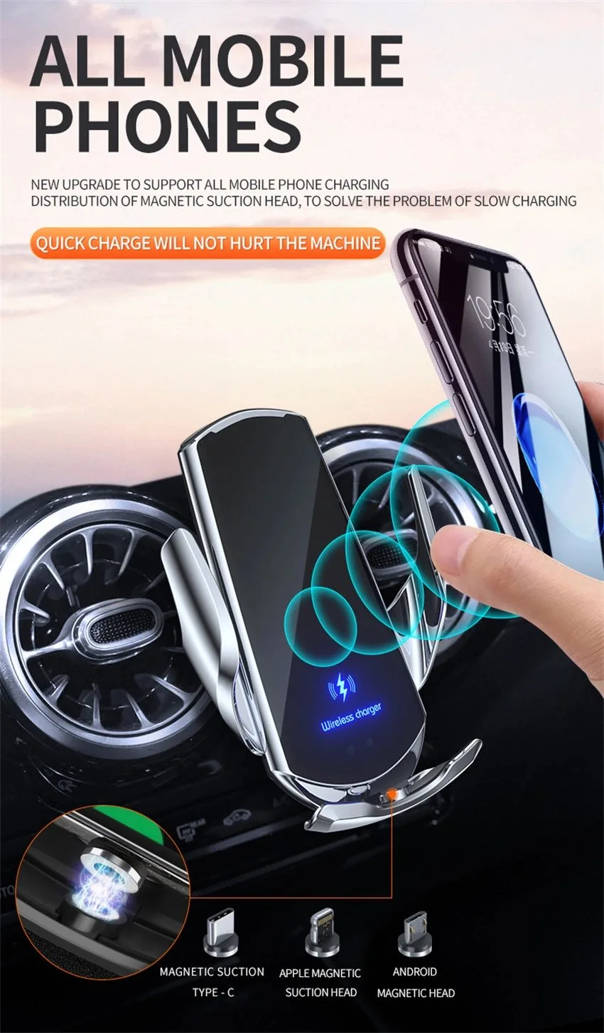 magnetic charging car mount