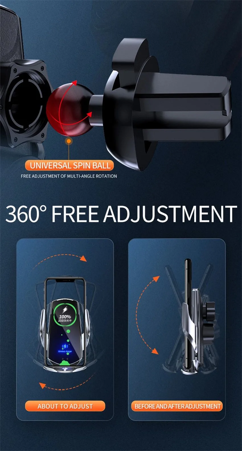 magnetic phone holder charger