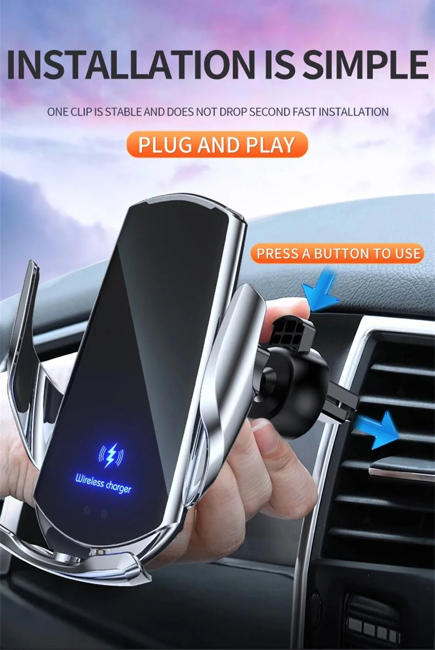 magnetic phone mount wireless charging