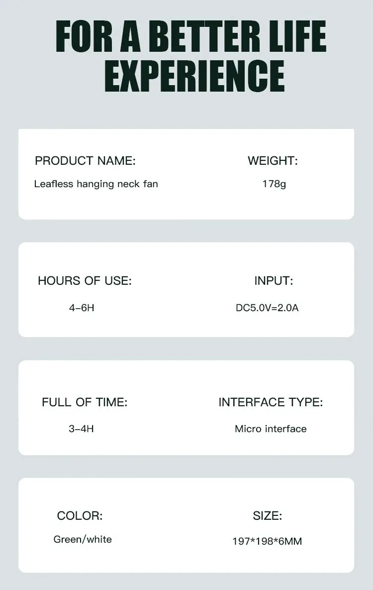 neck fan air conditioner