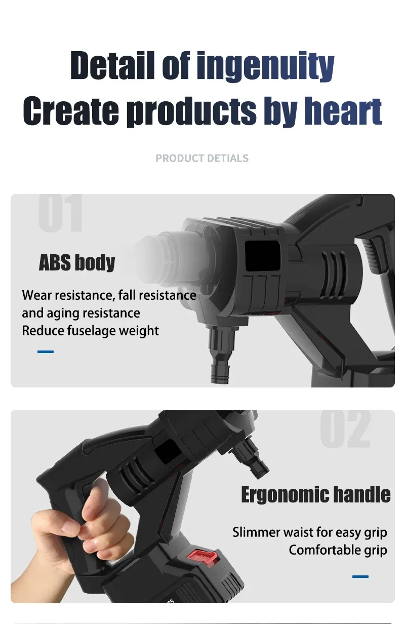 car washing pipe with pressure water spray jet gun