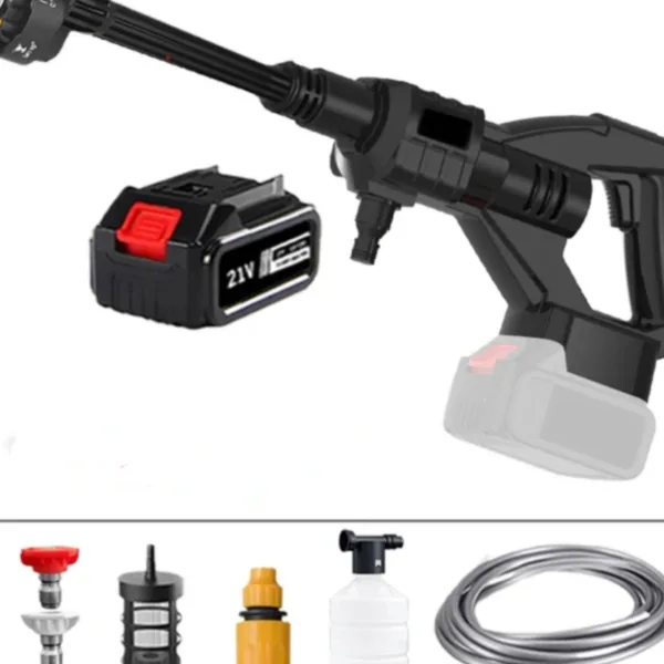 car wash hose with pressure tap gun