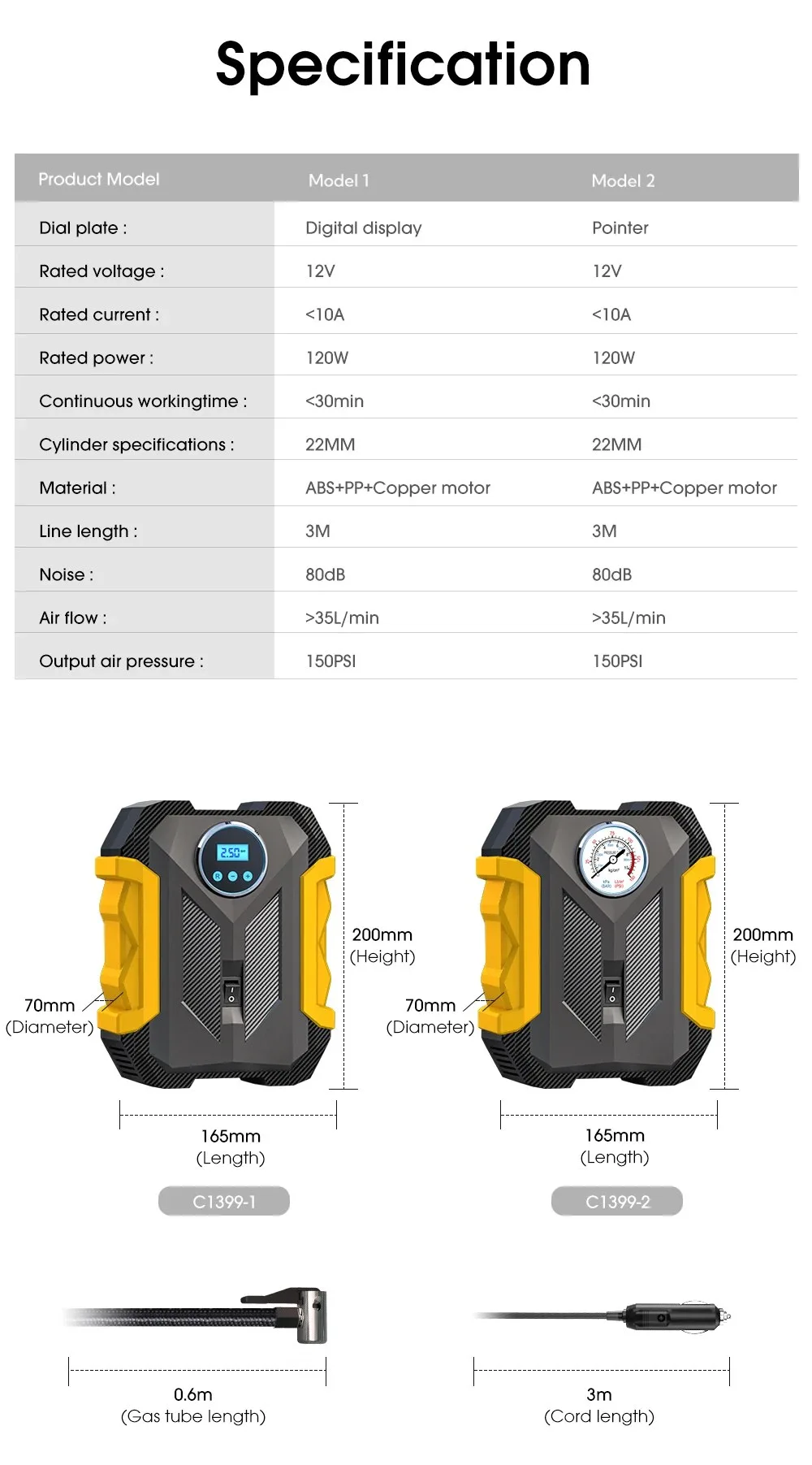 electric air pump for car