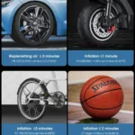 portable tire inflator for car