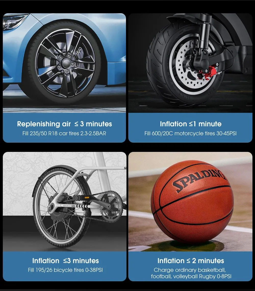 portable tire inflator for car