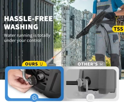 high pressure water gun for car wash with pipe