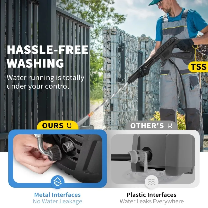 high pressure water gun for car wash with pipe