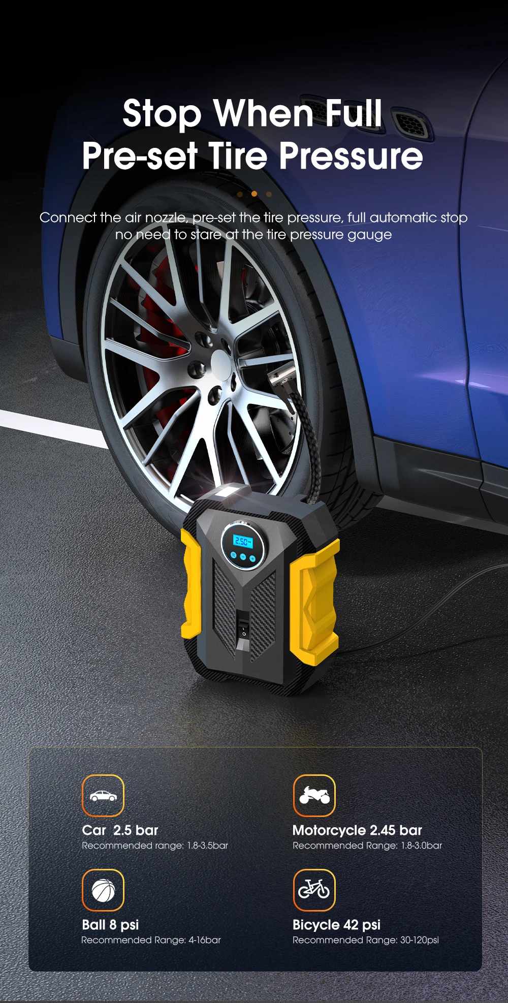 electric tyre inflator