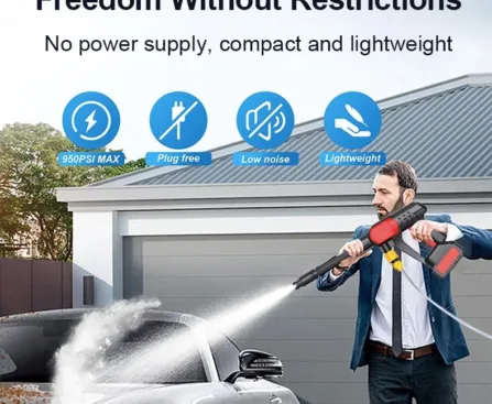 battery power washer