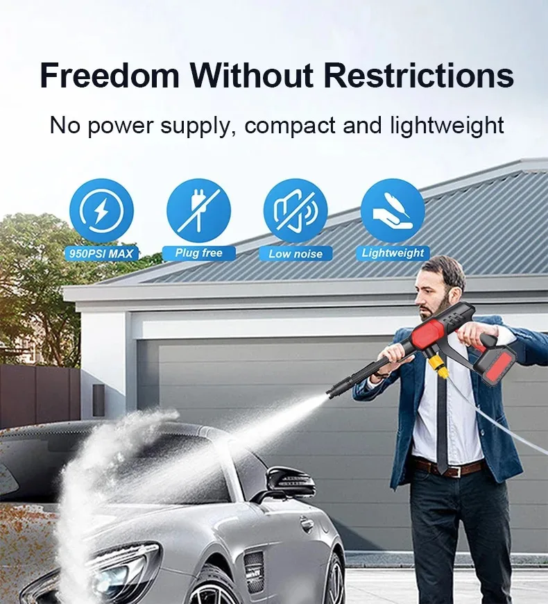 battery power washer