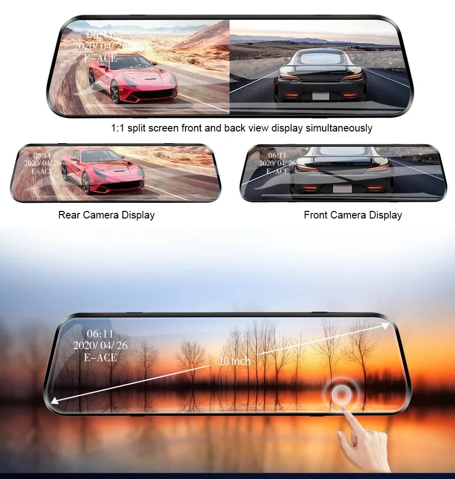 car dash camera front and rear