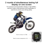 motorcycle tire monitoring system