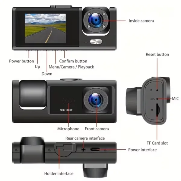 dash cam front and rear