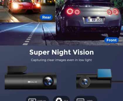 the best dash cam front and rear
