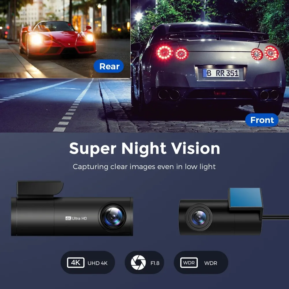 the best dash cam front and rear
