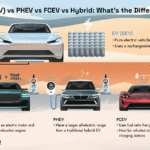 BEV, PHEV, FCEV and hybrid