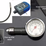 Illustrated guide to using a tire pressure gauge